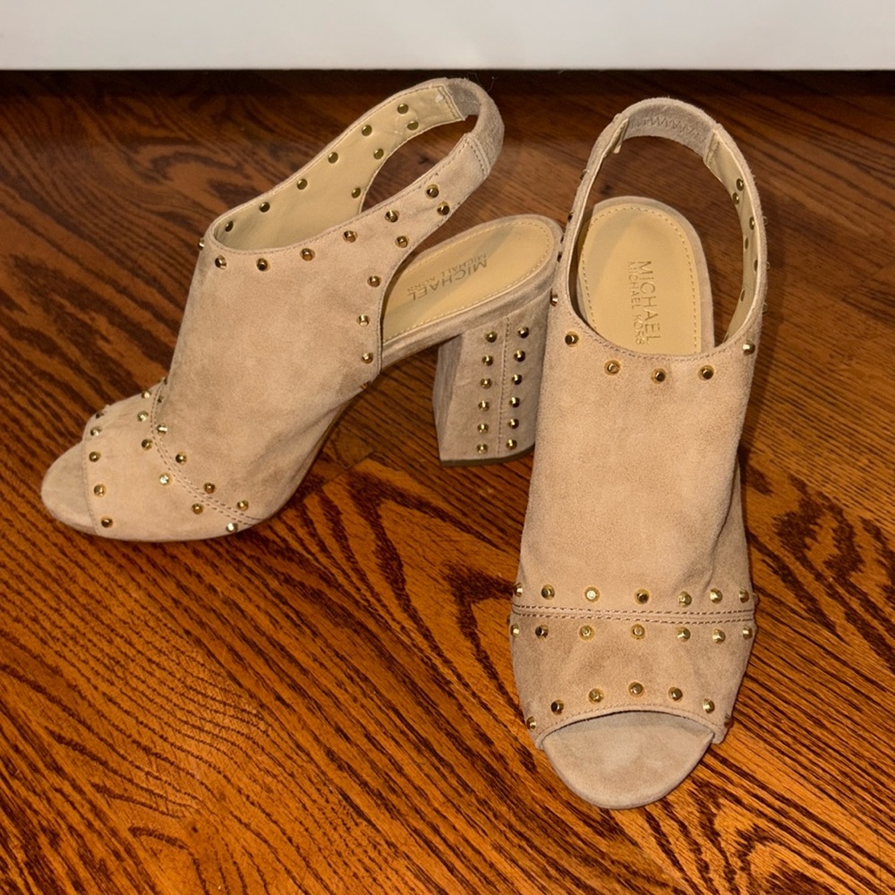 Michael Kors Tan Suede Heels